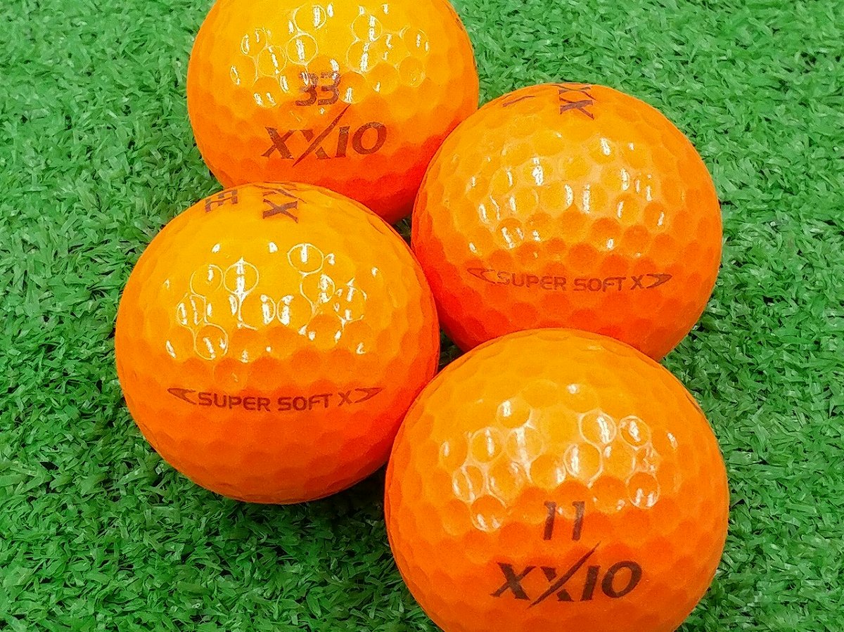 【Aランク】XXIO（ゼクシオ） SUPER SOFT X プレミアムパッションオレンジ 2017年モデル 1個
