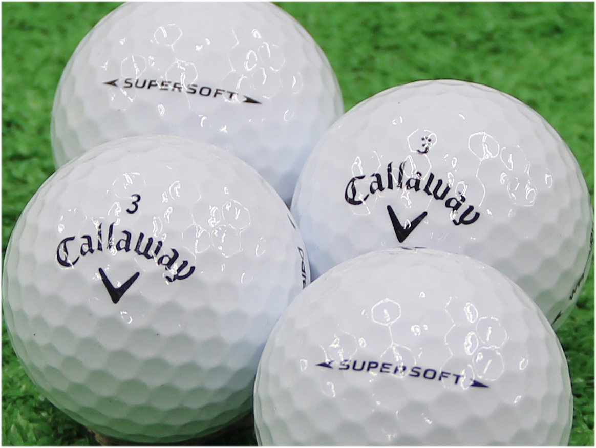 ２セット以上購入で、おまけ１本 【S91】callaway SUPERSOFT 白 ロスト