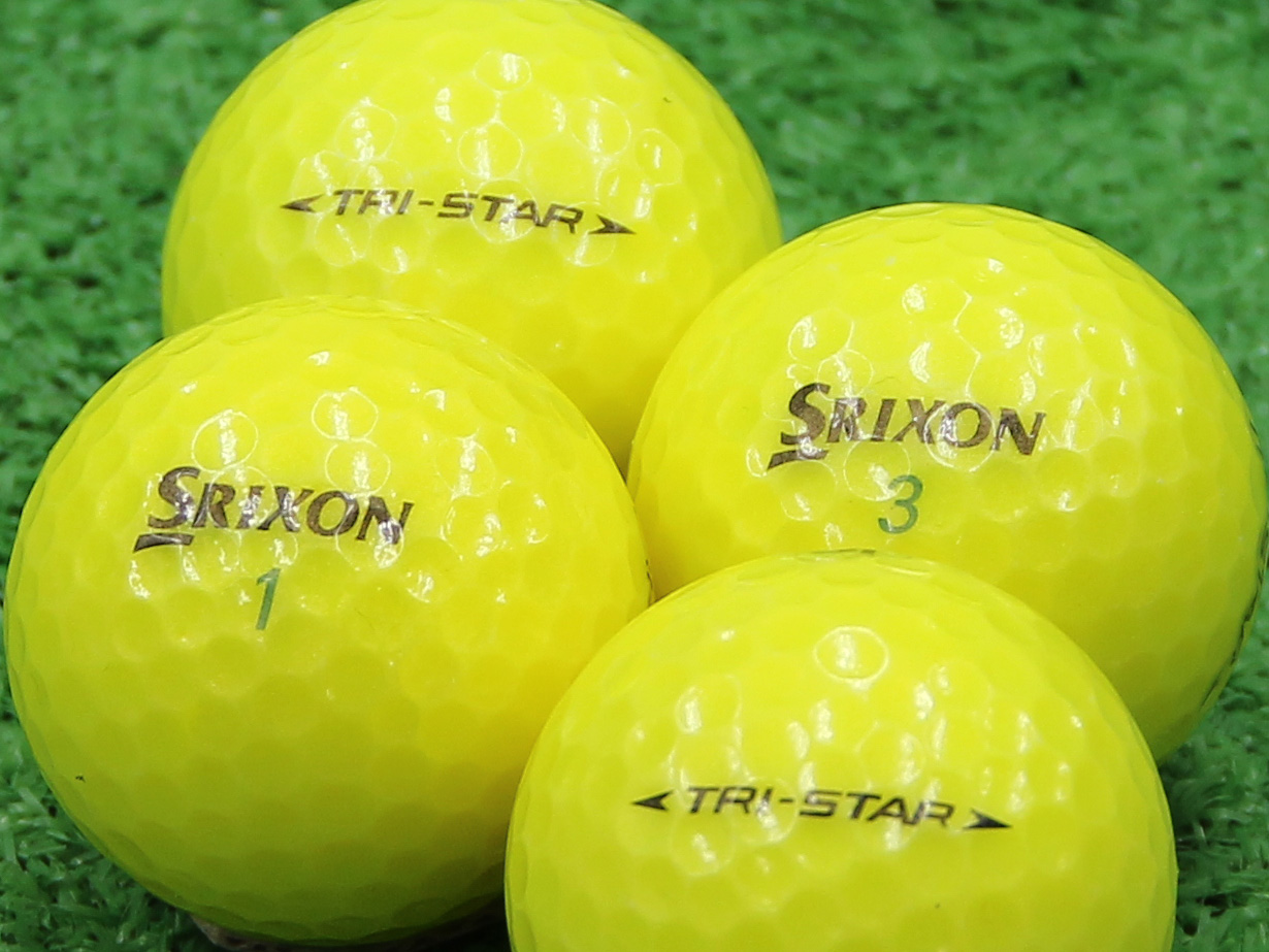【Aランク】SRIXON（スリクソン） TRI-STAR プレミアムパッションイエロー 2014年モデル 1個