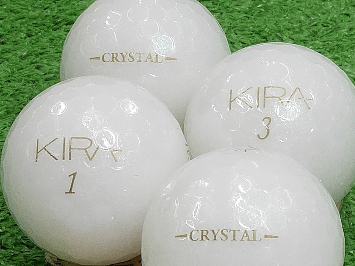 【ABランク】Kasco（キャスコ） KIRA CRYSTAL ホワイト 2018年モデル 1個