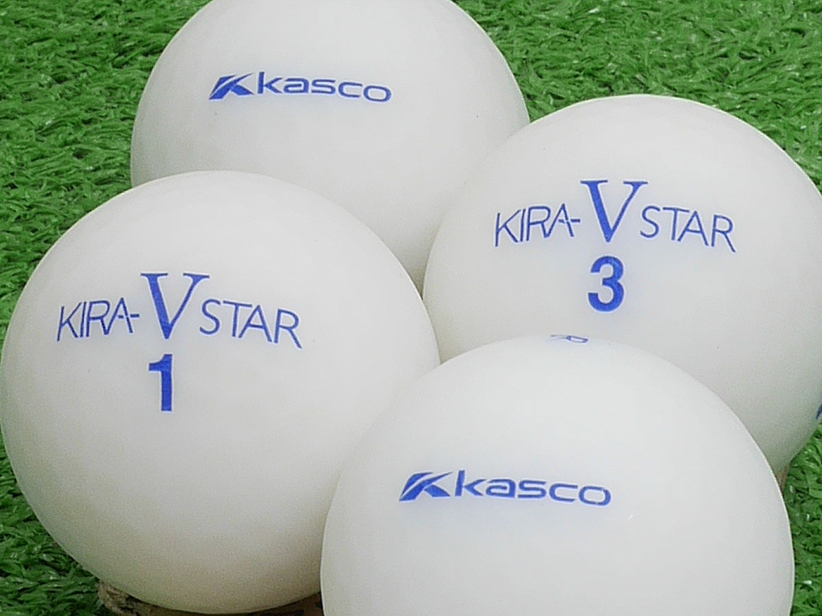 【ABランク】Kasco（キャスコ） KIRA V STAR ホワイト 2019年モデル 1個