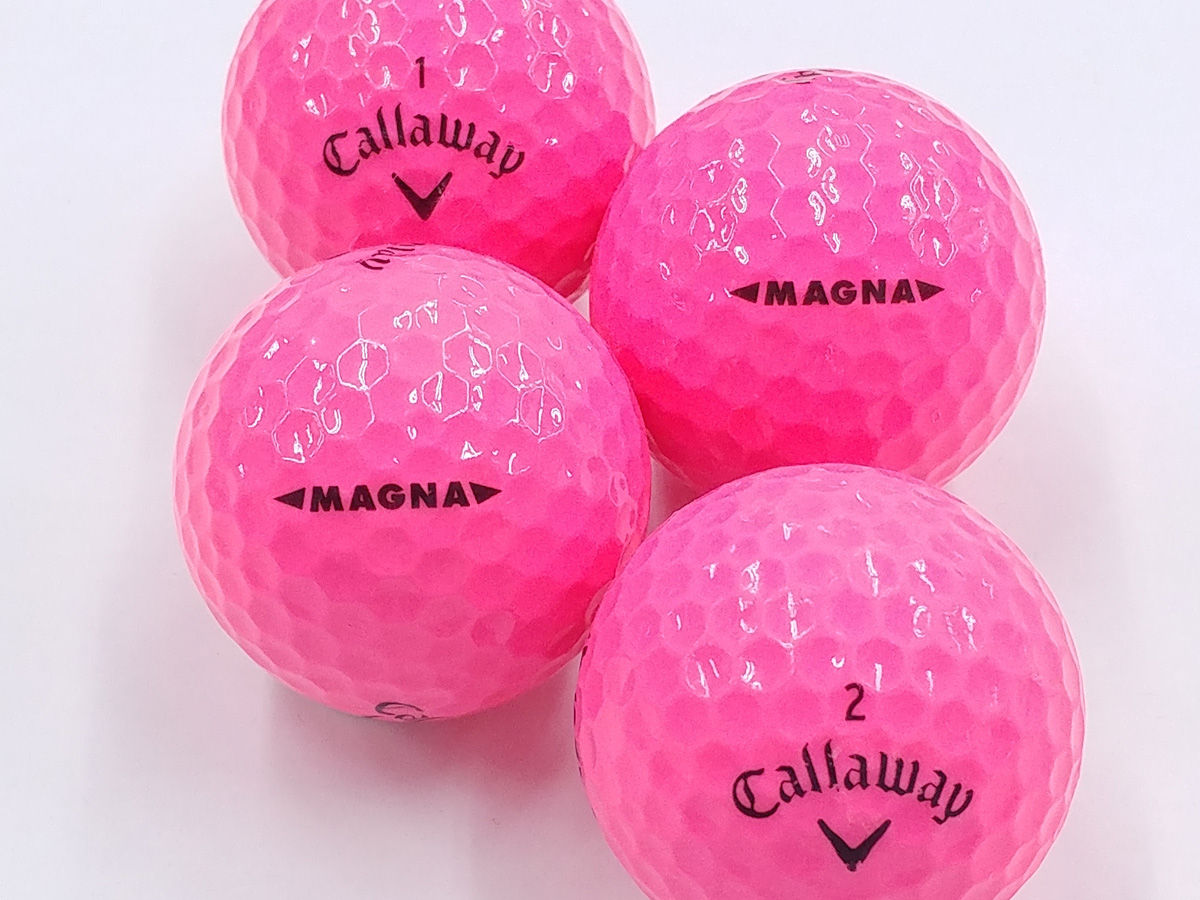 【ABランク】Callaway（キャロウェイ） SUPER SOFT マグナ ピンク 2019年モデル 1個【ロストボール激安販売の球手箱】