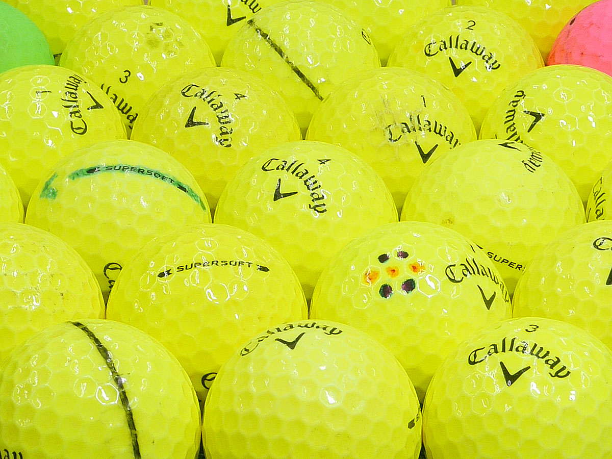 Bランク】Callaway(キャロウェイ) SUPER SOFT カラー混合 2019年モデル 1個【ロストボール激安販売の球手箱】 Callaway SUPER SOFT ロストボール